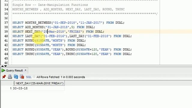 SQL 12c Tutorial 12 : SQL Date Manipulation functions смотреть онлайн