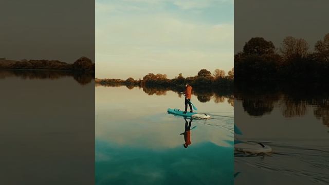 Sup surfing по зеркальному озеру в Рязанской области 🌏