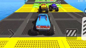 Monster Truck Mega Ramp Impossible Driver Car Extreme Stunts Racing - Android GamePlay