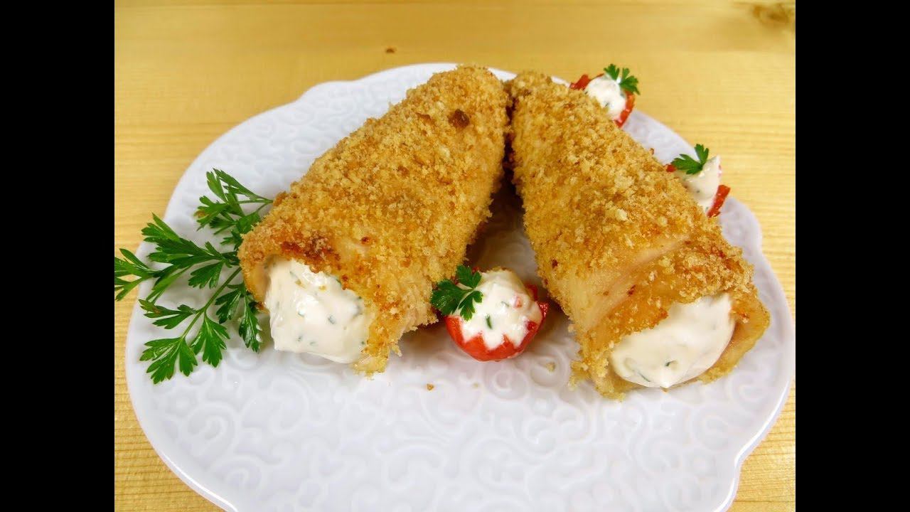 Гости ахнут от этой закуски!!! Куриные трубочки с кремом!