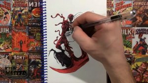 Карнаж Carnage KylikMaster: Рисую ручкой; Стиль комиксов; I draw with a pen; Style comics;