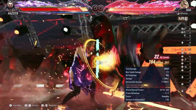 Tekken 8 | Nina Death Combo смотреть онлайн