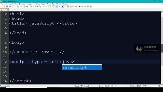 Learn Javascript Tutorial for Beginners 2019