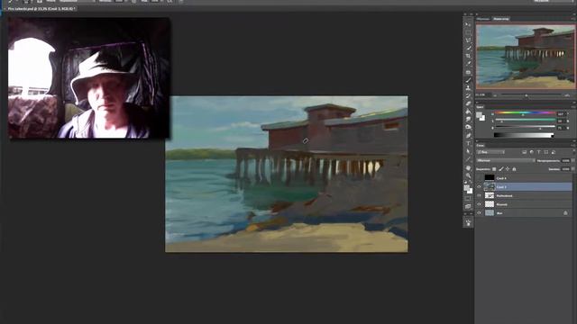 Пленер, Wacom, Photoshop. смотреть онлайн