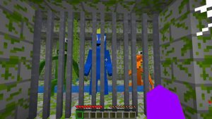 True Story of The PURPLE RAINBOW FRIEND in Minecraft