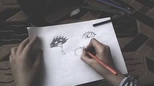Как я обычно рисую | Как нарисовать глаза , нос и губы !