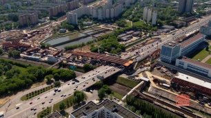 Строительство мостового перехода через р. Москва
