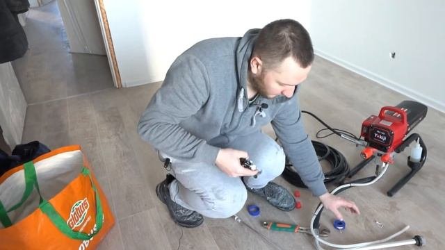 Работа с удлинителем (удочкой) для краскопульта. Инструкция.