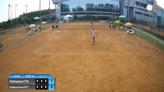 Всероссийские соревнования "Олимпийские надежды России". Казань. Корт 18. 29.08.2022 смотреть онлайн