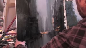 Научиться рисовать городской пейзаж,уроки рисования и живописи , Сахаров