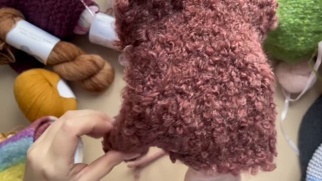 VLOG#4 шапка Teddy из букле, снуд по описанию Purl Soho, планы на детские шапки, покупки смотреть онлайн