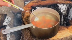 Суп на костре||Сожгли печку||Наши дни в Якорной Щели