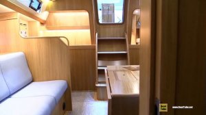 2019 Hallberg Rassy 44 Sailing Yacht - Deck and Interior Walkaround - 2019 Boot Dusseldorf
