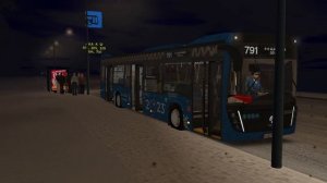 НОВОГОДНИЙ МАРШРУТ! ОМСИ 2 Нефаз 5299 Москва Запад 791 маршрут