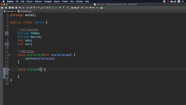 Poo - Java (Aula 1 - Classes, Objetos, Atributos e Métodos) смотреть онлайн