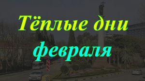 Тёплые дни февраля