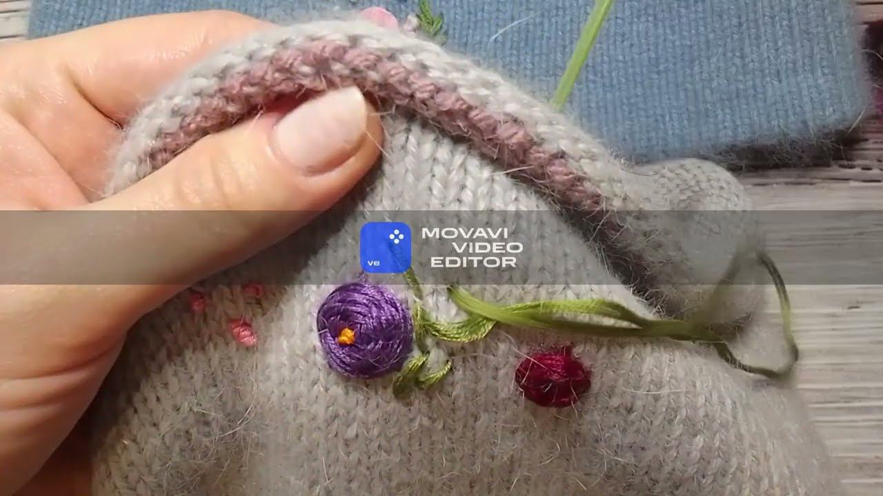 ВЫШИВКА НА ВЯЗАНОМ ПОЛОТНЕ / Как легко и быстро украсить вязаное изделие вышивкой