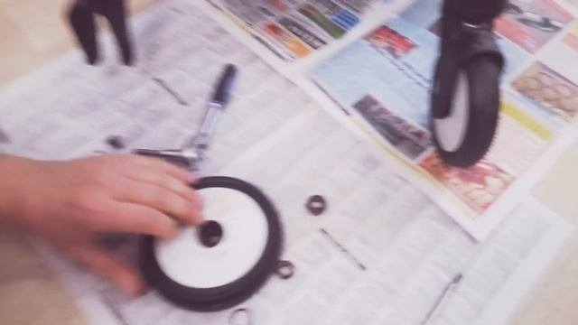 Замена подшипников на коляске уоуа