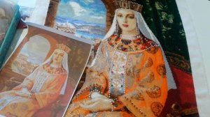 Готовая работа "Княгиня Ольга, Рисуем бисером". Красота)