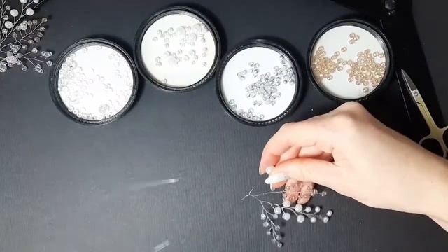 How to make a bridal Hair Pin Видео MК Свадебная шпилька своими руками смотреть онлайн