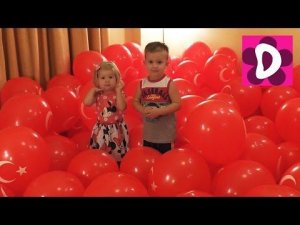 ✿Турция День #3 100+ Турецких Шариков Сюрприз Детям Отеля 100+ Turkish Balloons Surprise Kids Prank