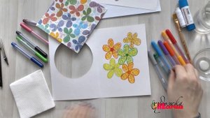 Открытка с вращающимся элементом.