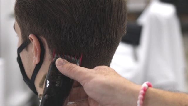 POMPADOUR All-SCISSOR  W/ TAPER -  MEN'S HAIRCUT