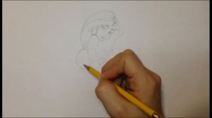 Как нарисовать Жасмин из мультфильма "Алладин" [How to draw Jasmin]