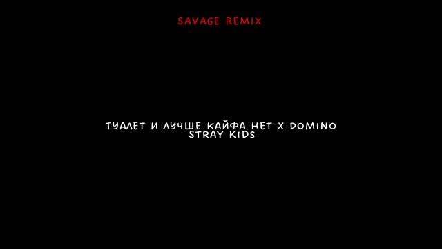 Туалет и лучше кайфа нет X Domino (SAVAGE REMIX) смотреть онлайн