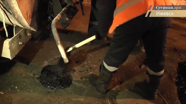 Ямочный ремонт на улице Ленина в Ижевске смотреть онлайн