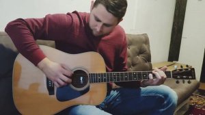 Acoustic guitar Morris MD-510. Sound test.