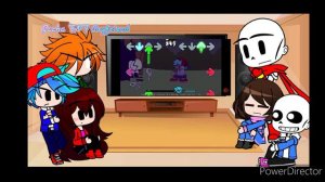 FNF and Undertale react to VS Gaster [Deltarune V5] /Gacha Club\
