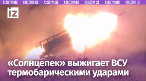 Расчет ТОС-1А «Солнцепек» выжигает живую силу противника / Известия