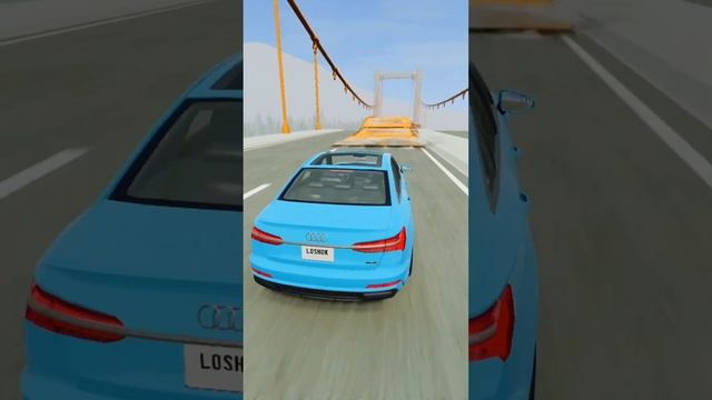 ПЕРЕЛЕТИТ ЛИ МЕРСЕДЕС БАНАН ЧЕРЕЗ СЛОМАННЫЙ МОСТ в BeamNG Drive