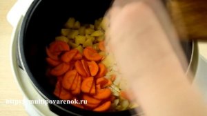 Жаркое по селивановски с куриными желудочками в мультиварке