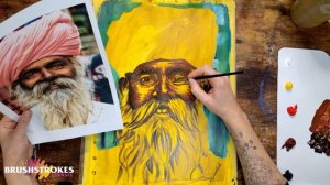 How to Paint a Portrait Using Acrylic Paint, PART TWO - Flesh tones.