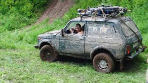 Заводим Ниву с толкача