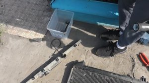 Разбор радиатора Toyota на цветмет. Сколько заработал?