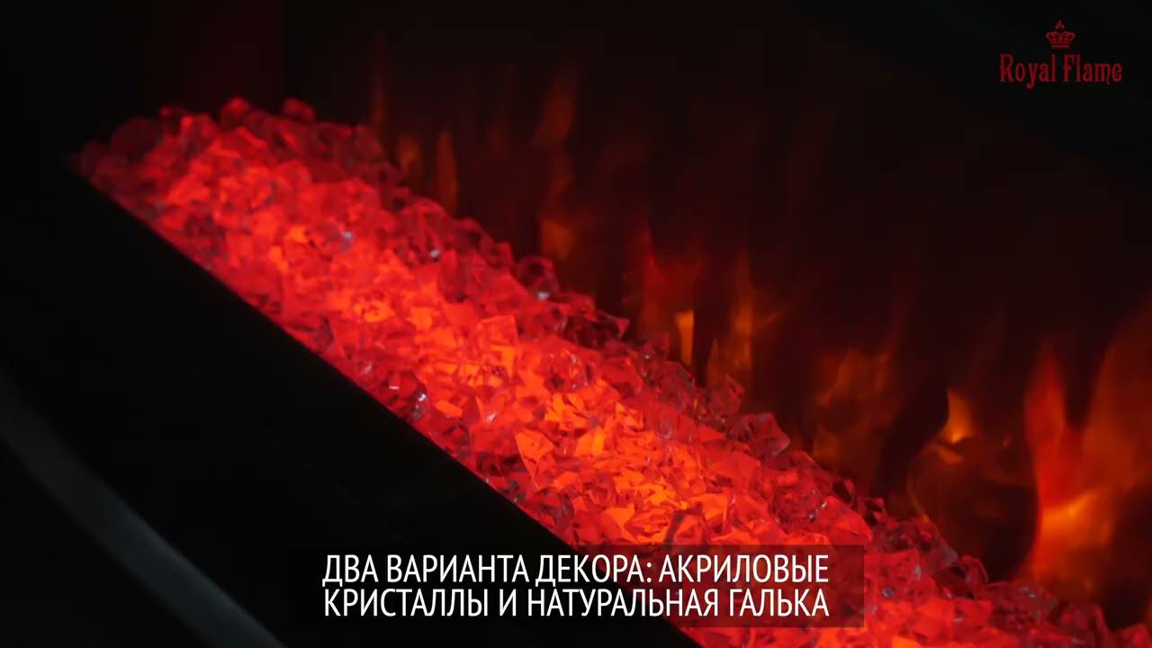 Видеообзор на каминокомплект Soho черный с очагом Vision 60 LED от Биокамин.рф