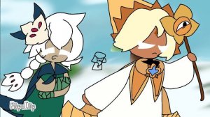 windy day / cookie run animation / ft pure vainilla and white lily cookie and little mango