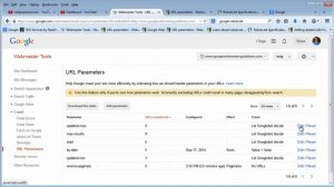 Google Search Console URL Parameters