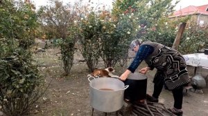 Приготовление кислого сиропа и хинкаля с курицей Азербайджанская Кухня Деревенская Кухня  Рецепты