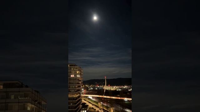 Beautiful Clouds in the Moonlight at Lahr, Germany #shorts #lifeingermany #lahr #timelapse