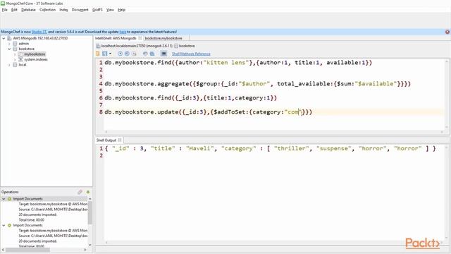 MongoDB Administration: Working with Aggregation Operators | packtpub.com смотреть онлайн