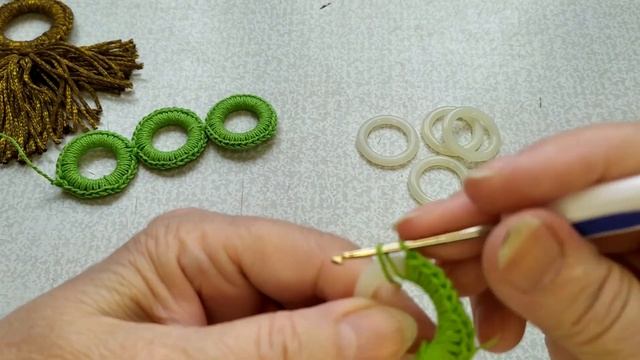 ОБВЯЗКА КОЛЕЦ КРЮЧКОМ.