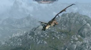 Skyrim Полет на драконе