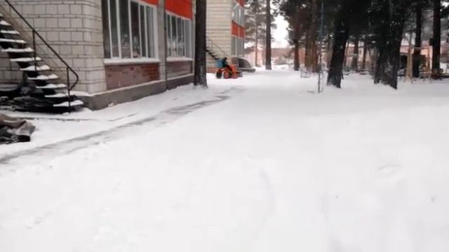 Минитрактор.Первый выезд