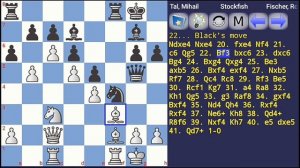 CHESS - CATUR - MIKHAIL TAL vs BOBBY FISCHER 1959 , Round 6 King's Indian Defense Petrosian System