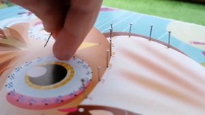 Плетение нитками по гвоздикам: картина Сова пошагово. Набор для творчества 10 Королевство, арт.0368