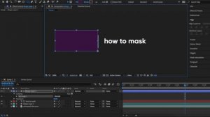 Анимация текста при помощи маски в After Effects